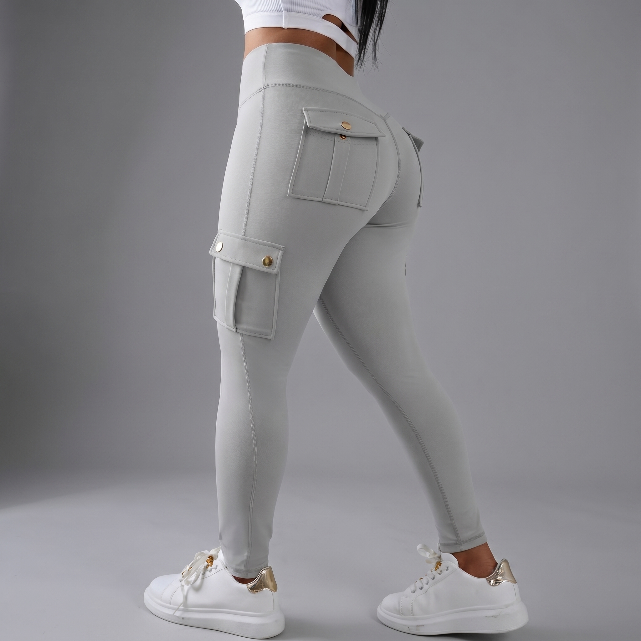 Butt Lifting Workout Leggings With Flap Pockets For Women