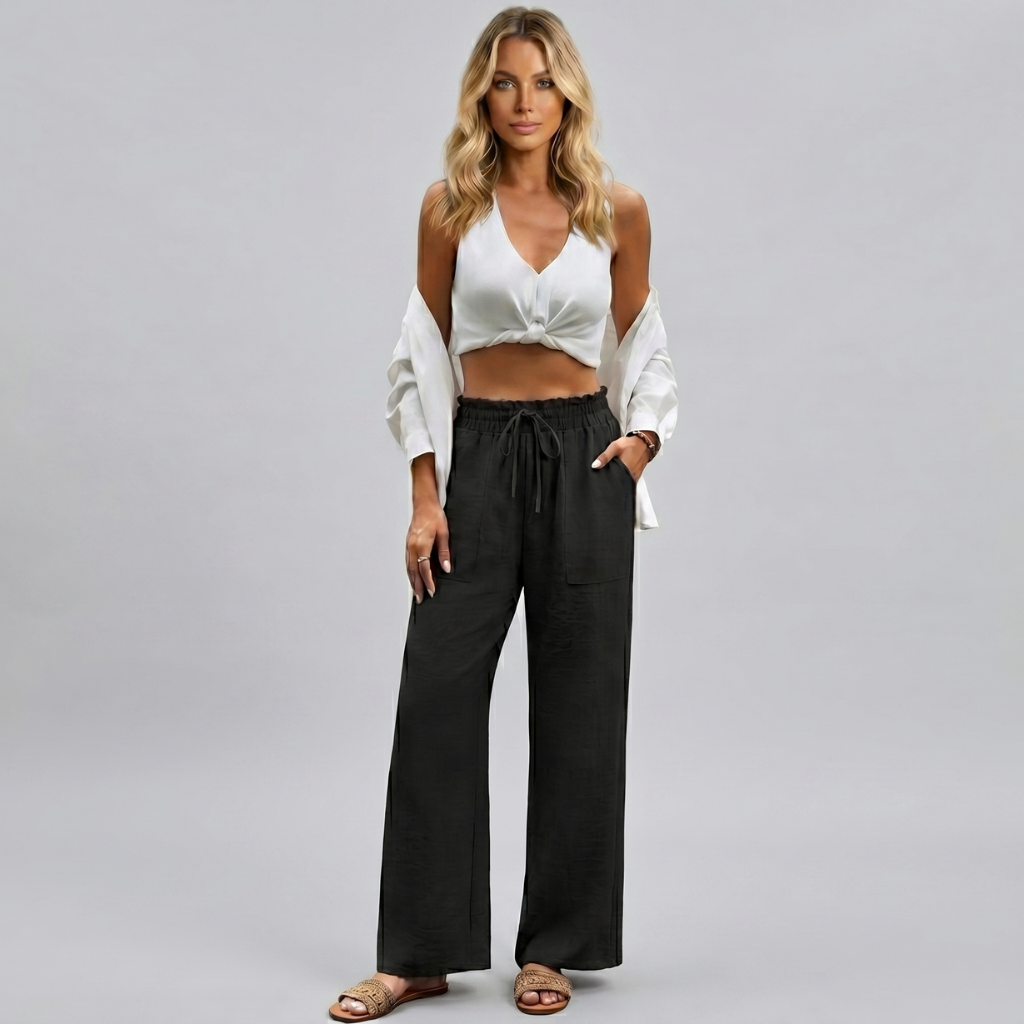 Casual Loose Fit Wide Palazzo Pants For Women