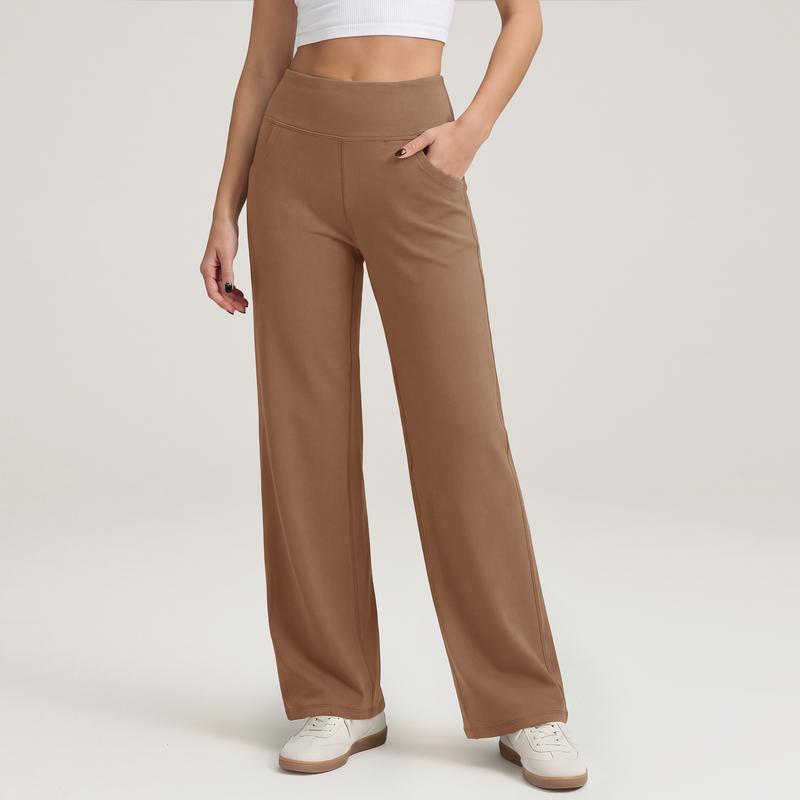 Casual Wide Yoga And Sports Trousers With Pockets For Women