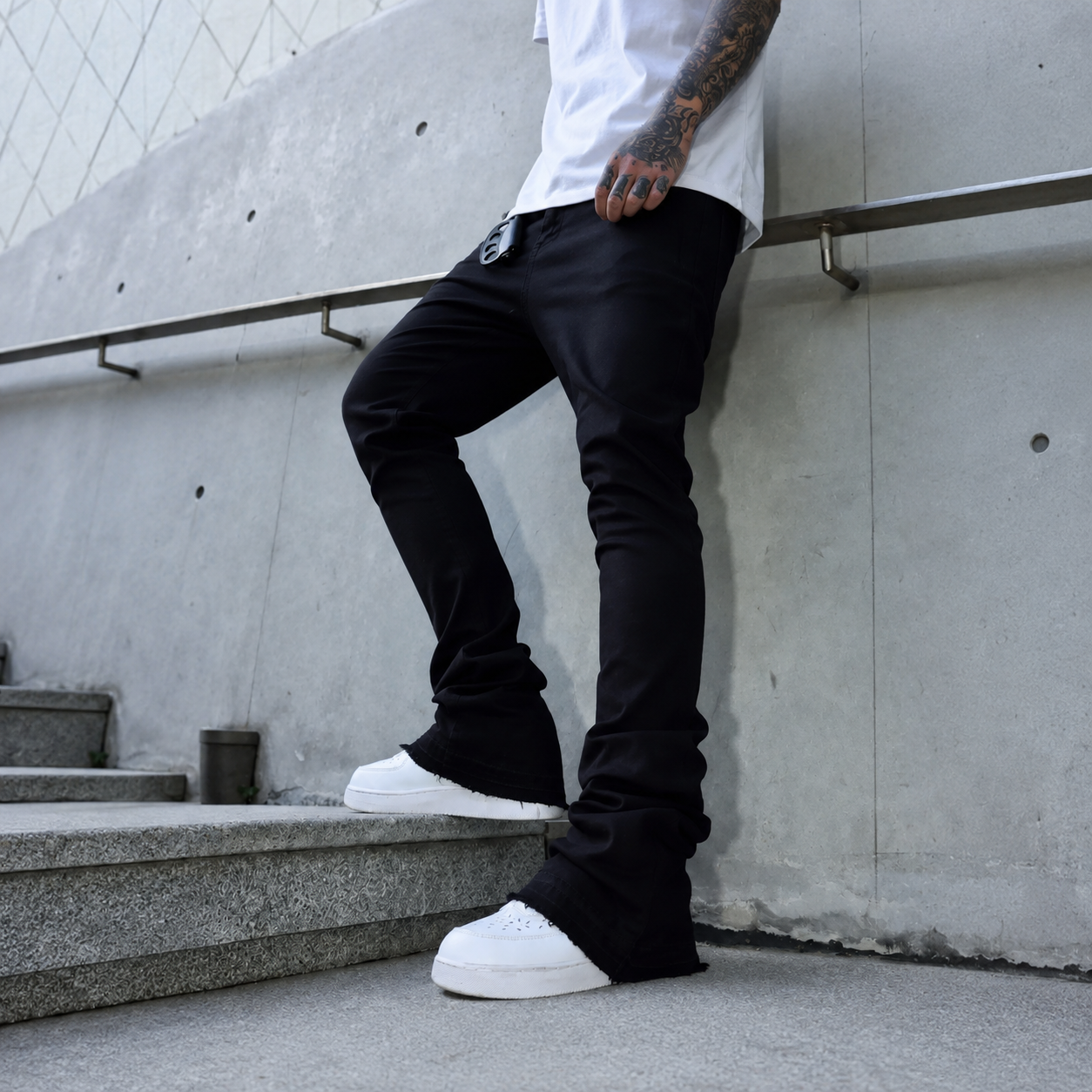 Casual Loose Retro Fashion Stretchy Streetwear Jeans For Men