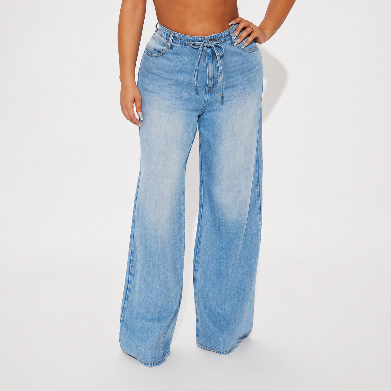 Drapey Wide Vintage Jeans For Women