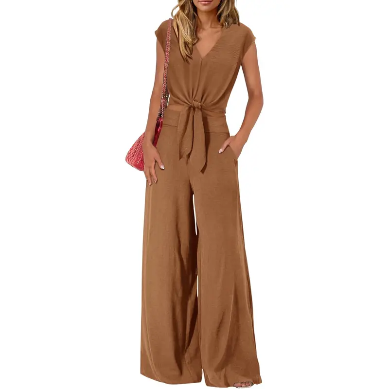 Summer 2 Piece Wide Pant Set for Women