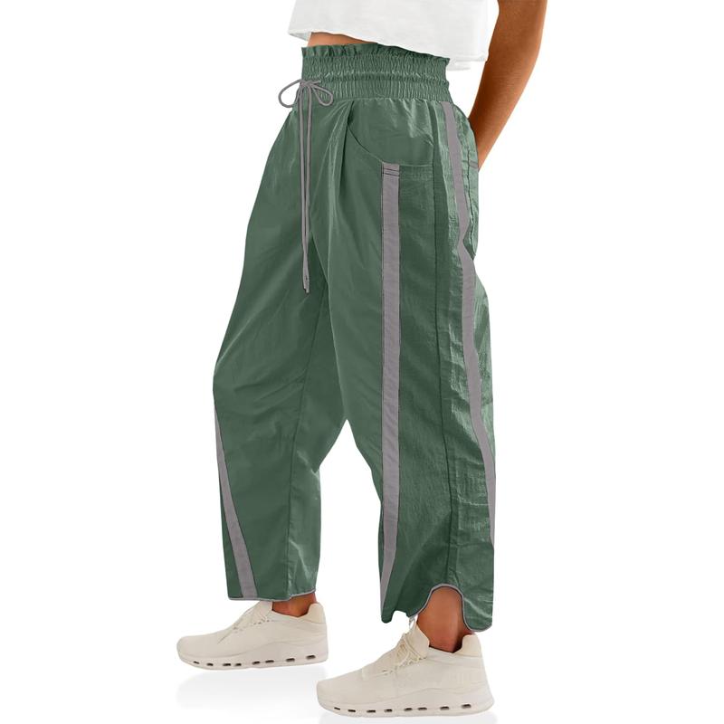 Casual Wide Baggy Pants With Drawstring For Women
