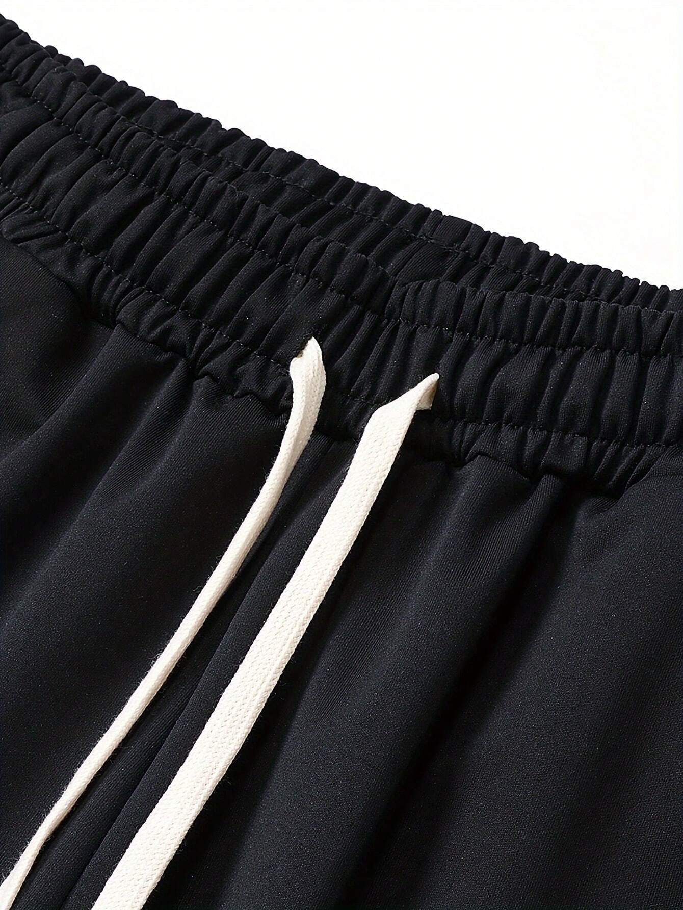 5pcs/Set Men's Casual Sport Pants, Multi-Color Classic Series Minimalist Solid Plain Drawstring Elastic Waist Cuffed Jogger Pants With Pockets, For Spring/Autumn Outdoor/Jogging - Multicolor - View 7