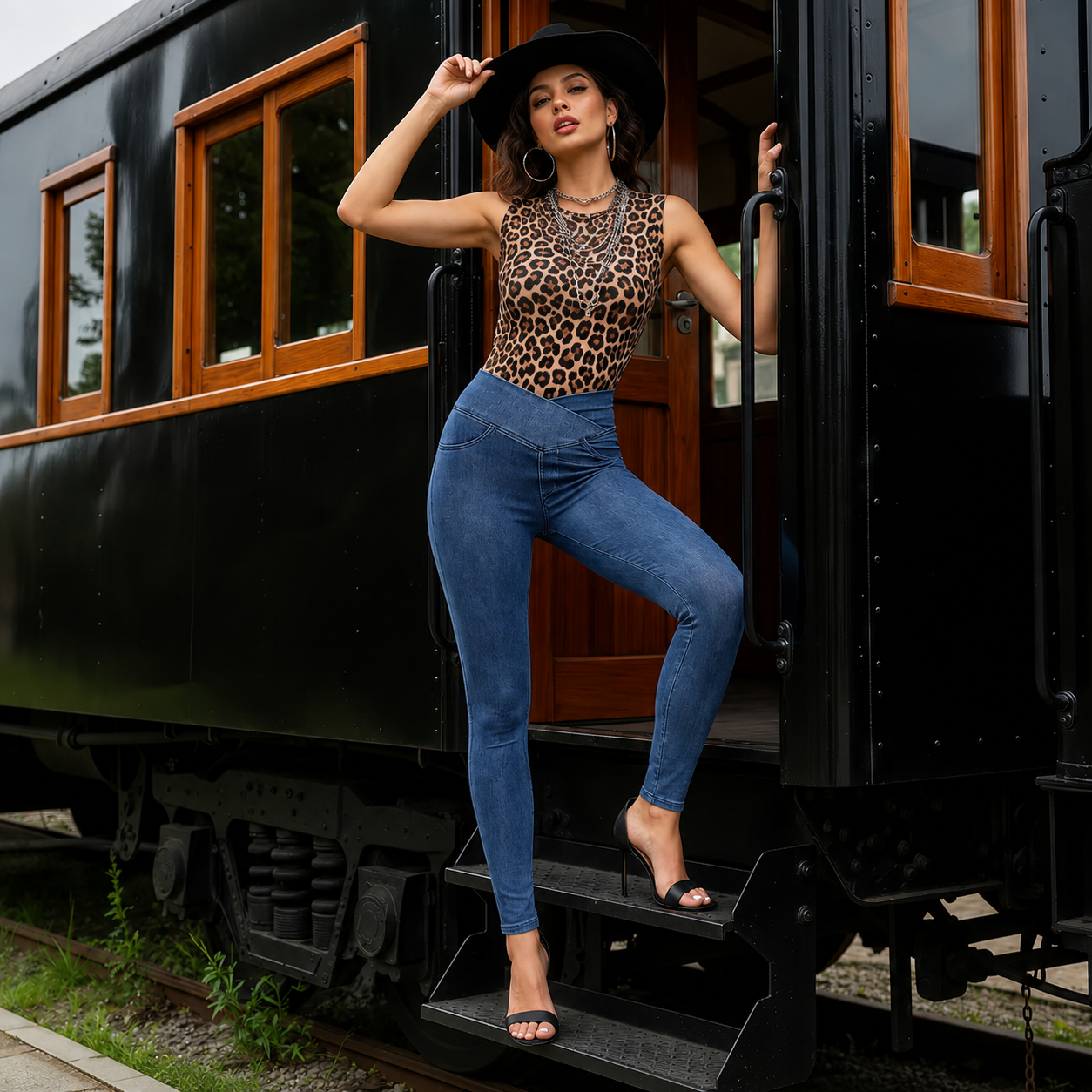 Summer Crossover Stretchy Streetwear Jeans For Women
