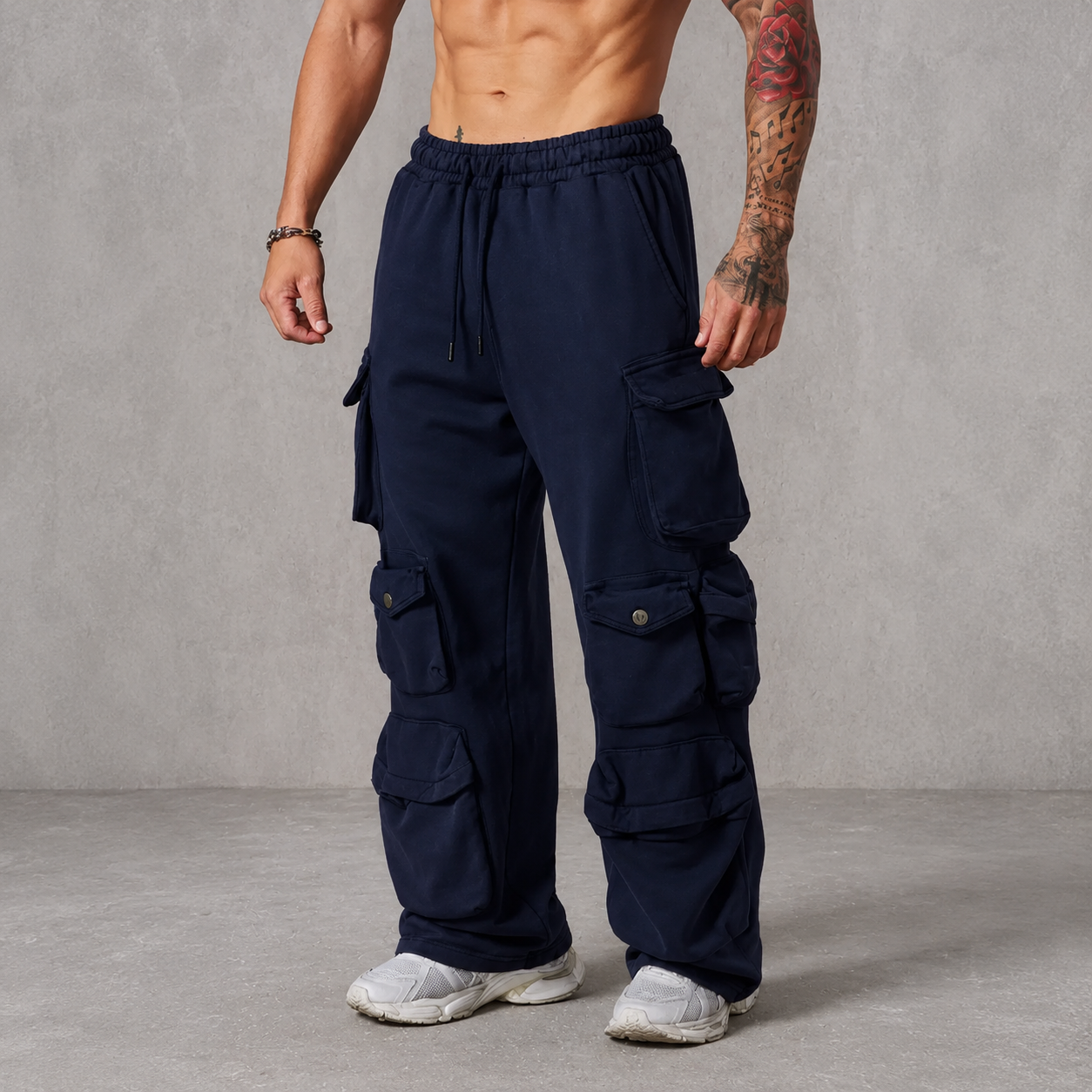 Casual Cargo Sweatpants With Pocket For Men