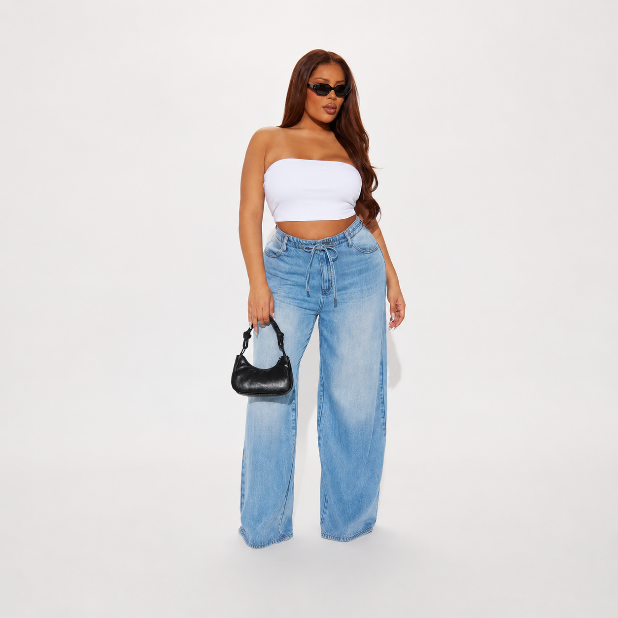 Drapey Wide Vintage Jeans For Women