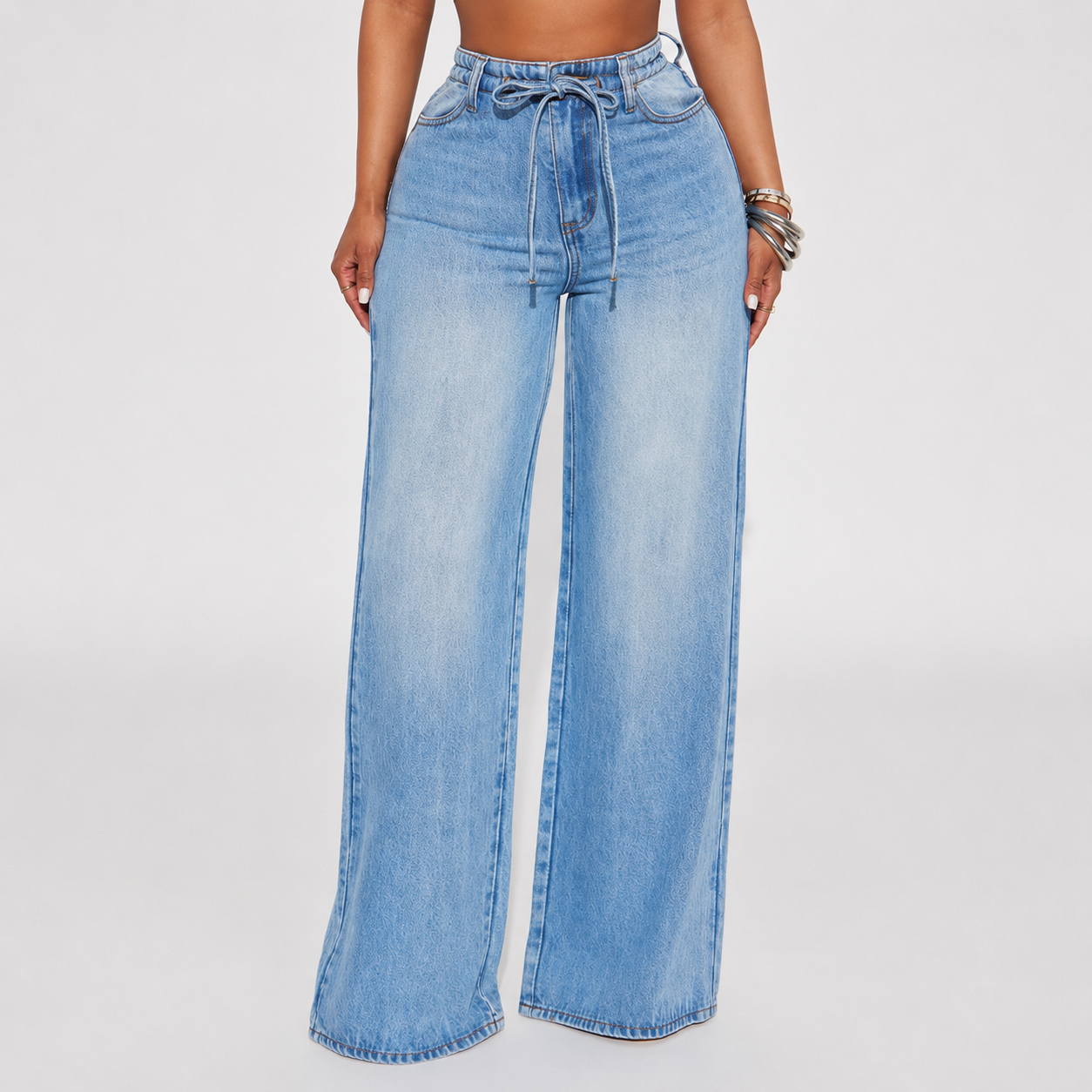 Drapey Wide Vintage Jeans For Women
