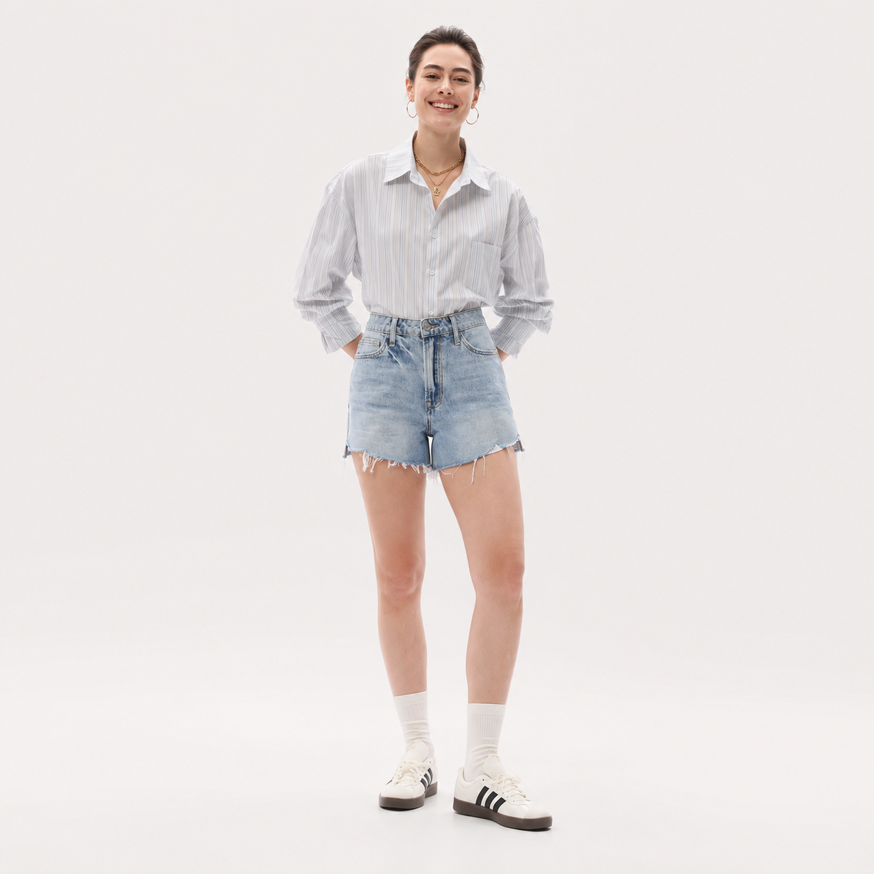 Casual Summer Crossover Streetwear Shorts For Women