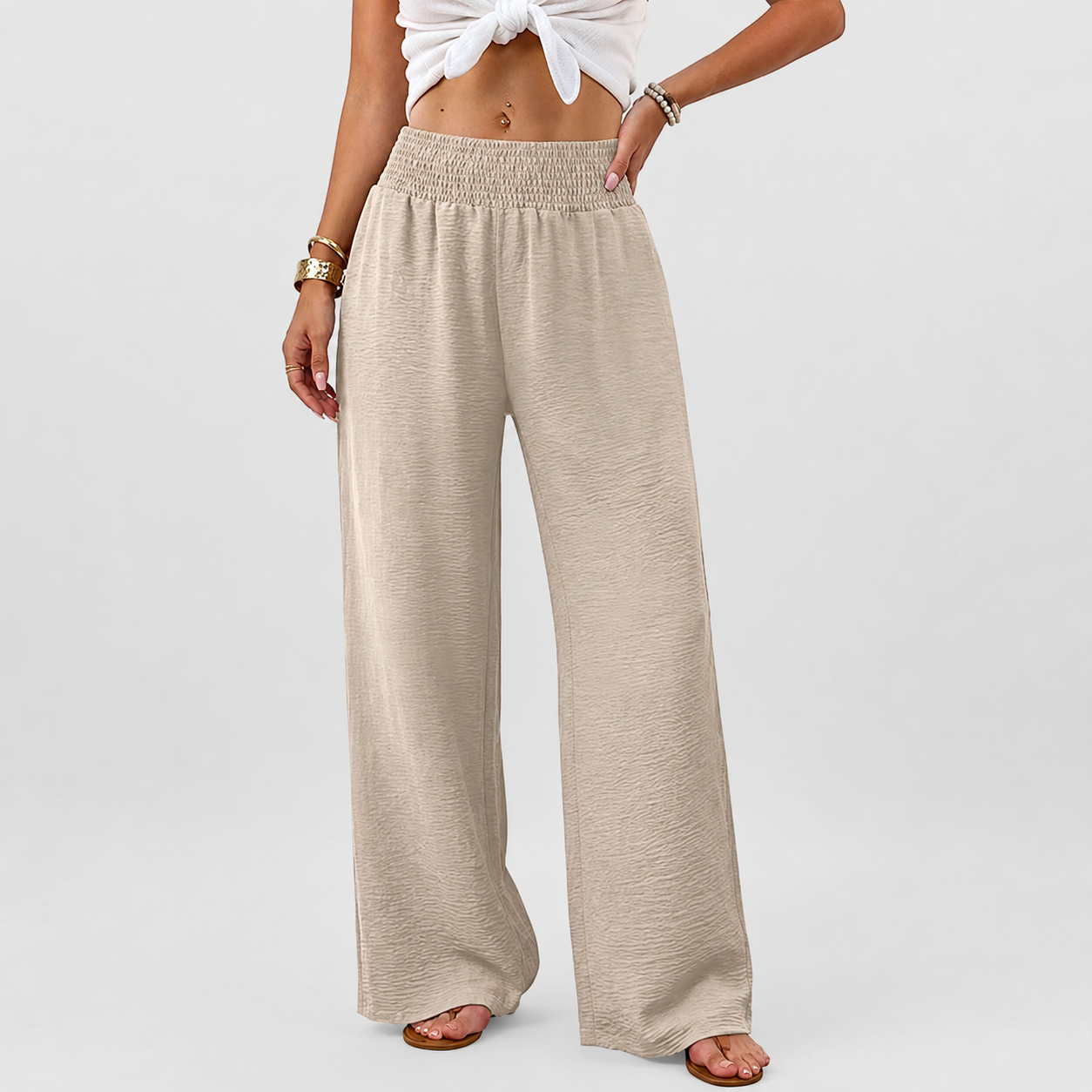 Casual Lounge Pants With Pockets And Flowy Trousers For Women