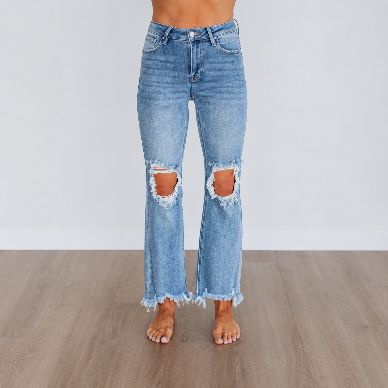 Casual Wear High Rise Stretchy Jeans For Women