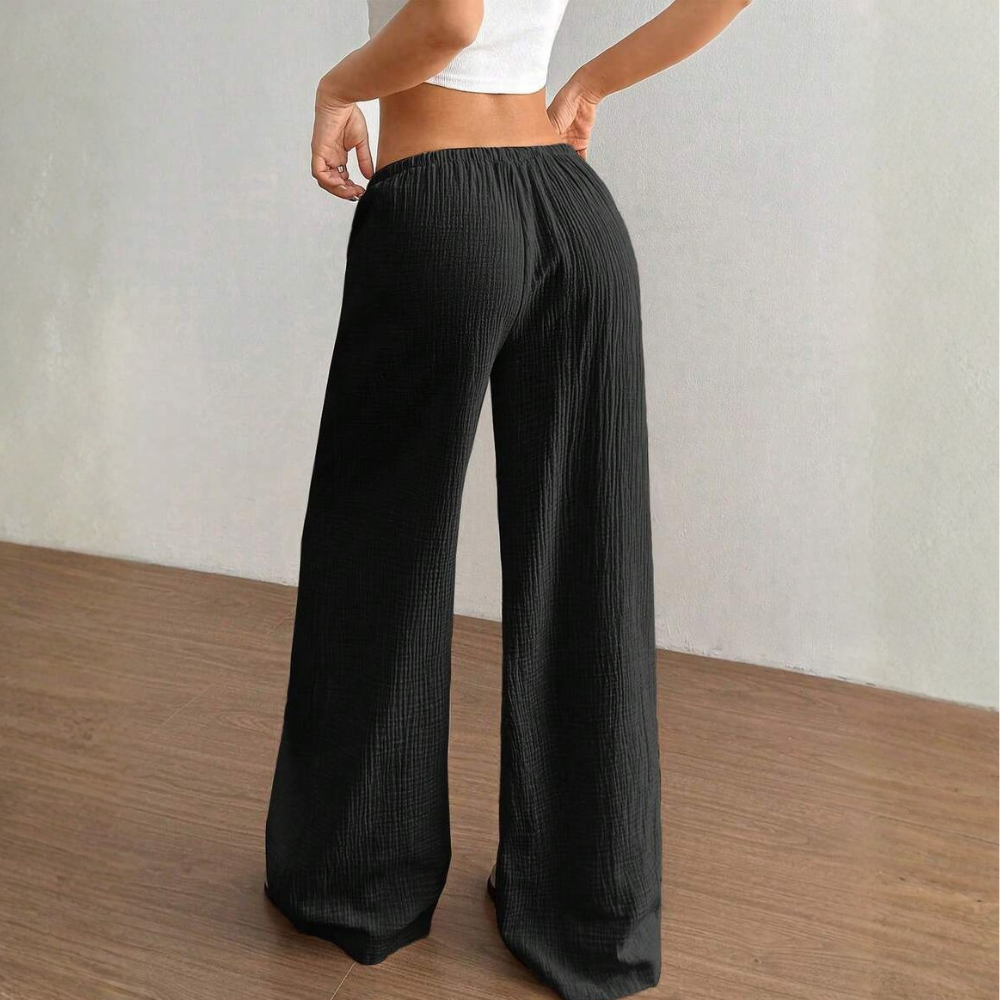 Casual Straight Low Rise Pants For Women