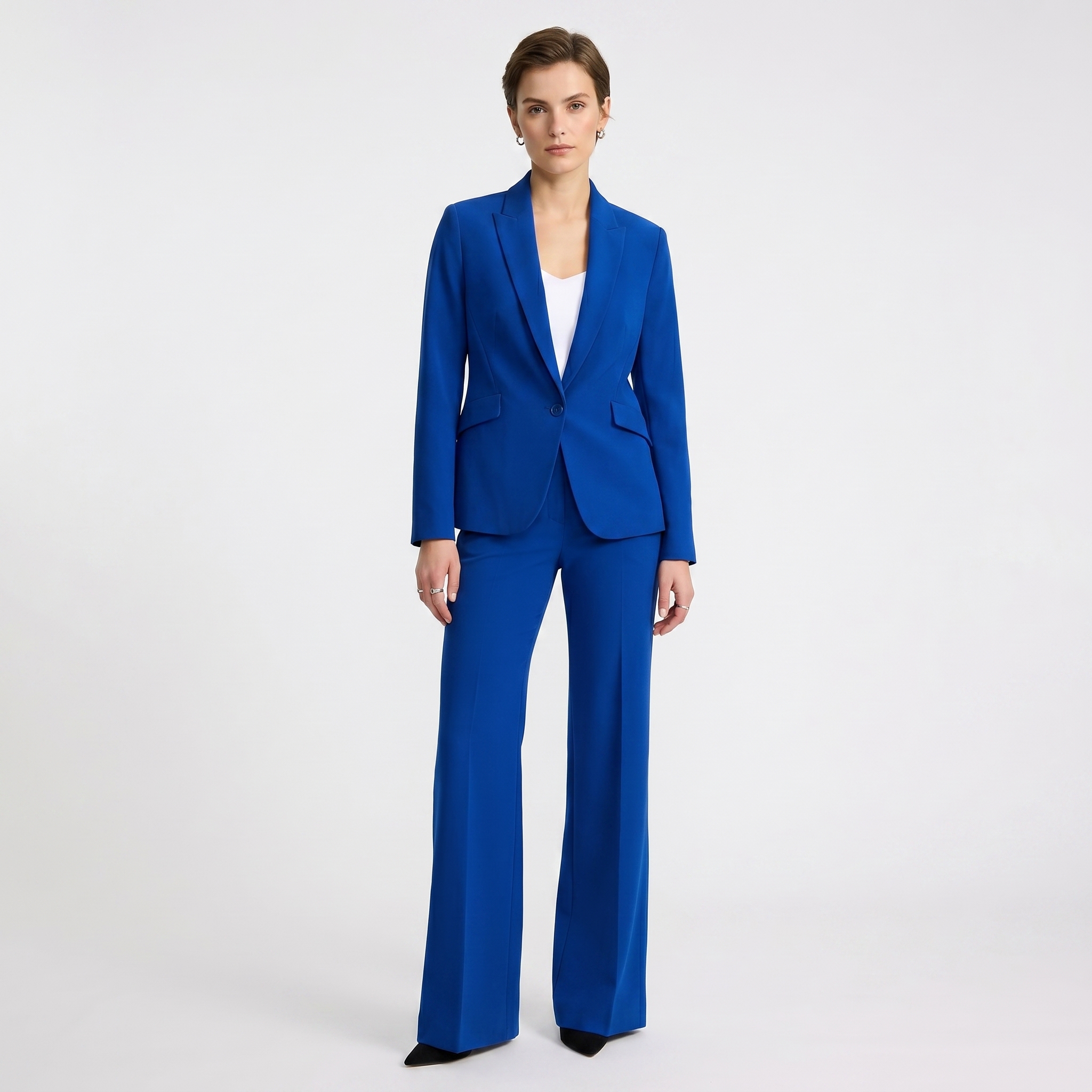 Editor Signature Stretch High Waisted Flare Trouser