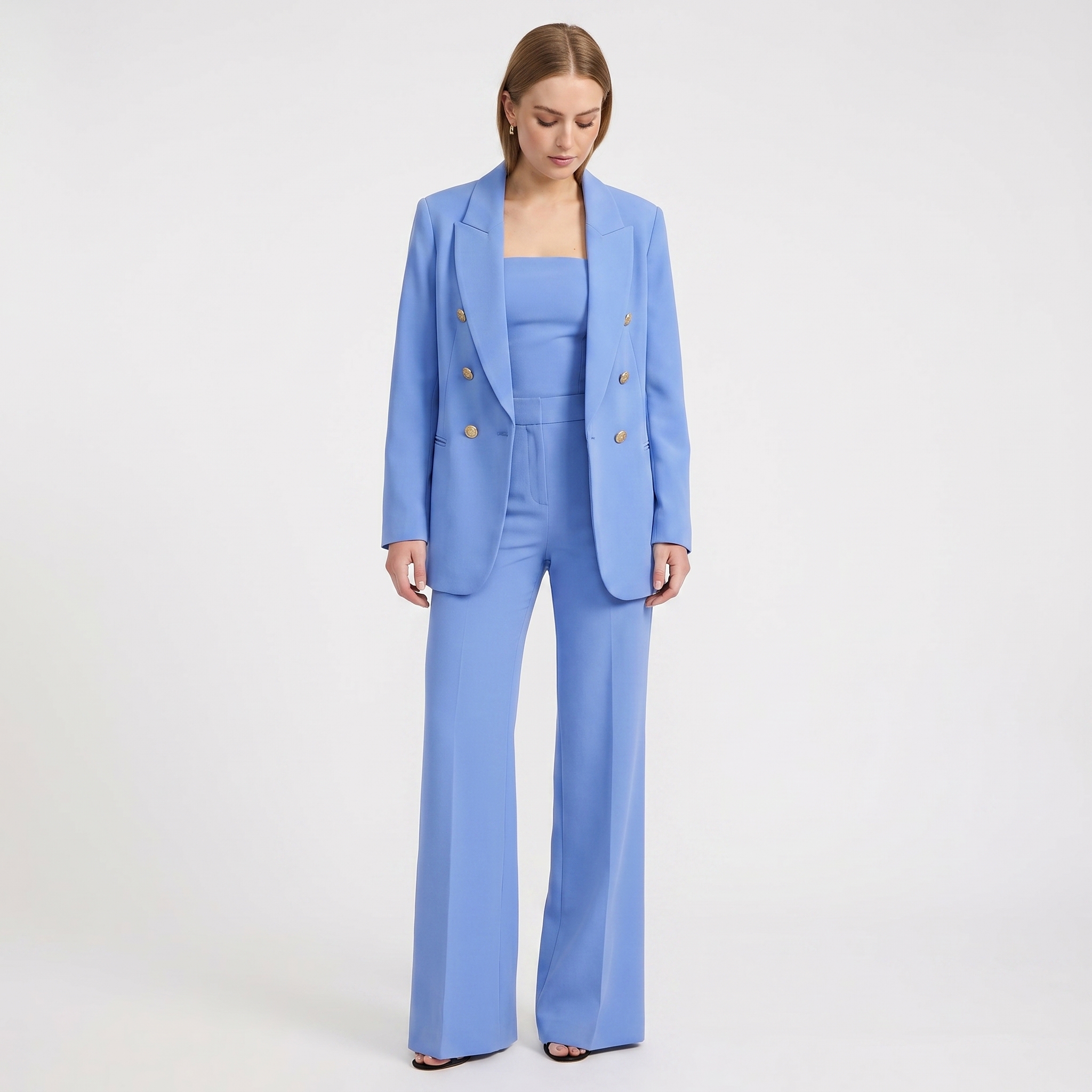 Editor Signature Stretch High Waisted Flare Trouser