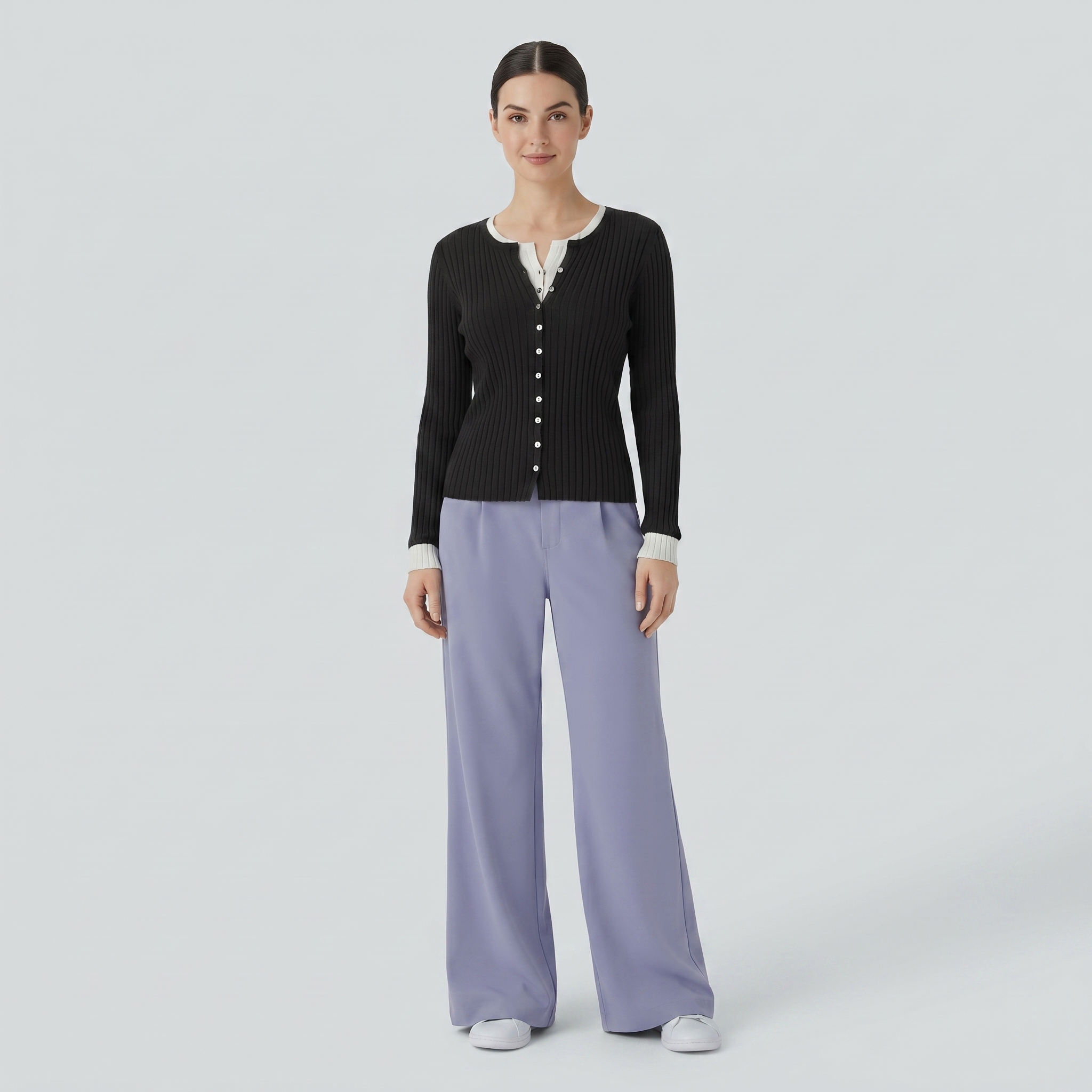 High Waisted Pocket Work Flare Pants