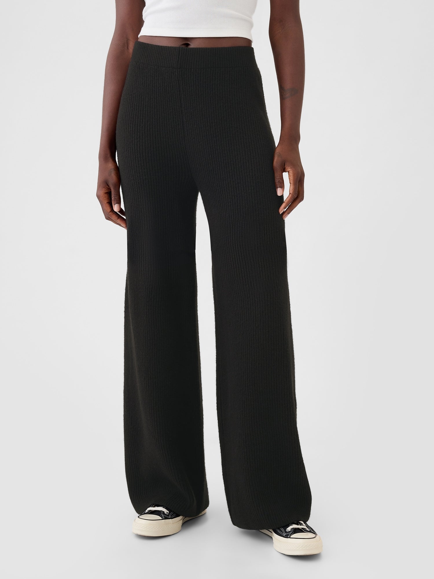 Women's Shaker Stitch Sweater Pants-My Comfy Pant