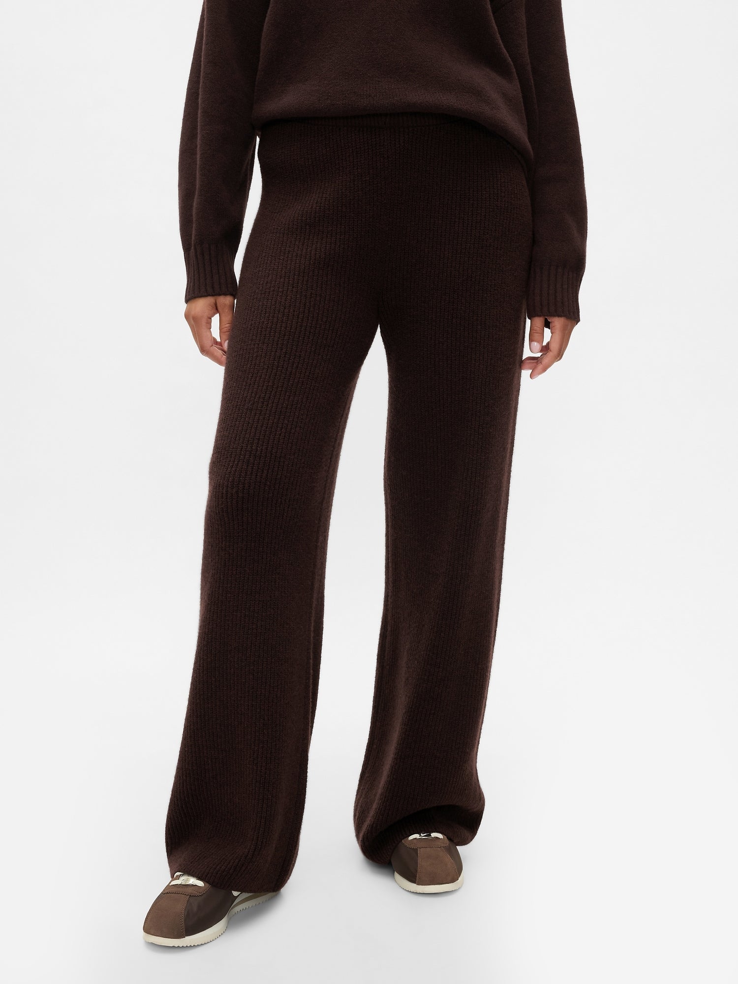 Women's Shaker Stitch Sweater Pants-My Comfy Pant
