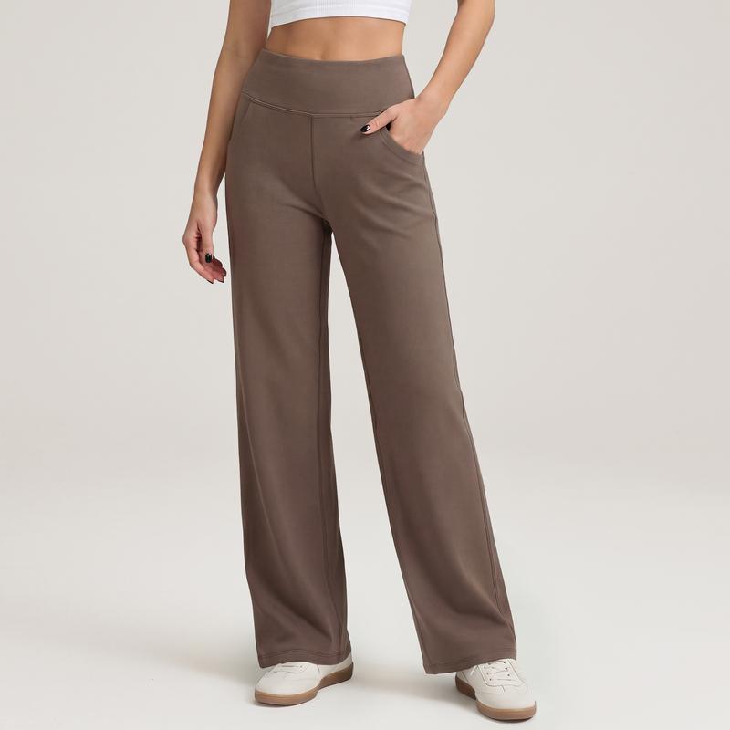 Casual Wide Yoga And Sports Trousers With Pockets For Women