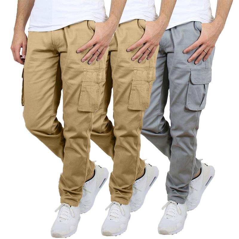 Flex Stretch Pack Of 3 Cargo Pants For Men