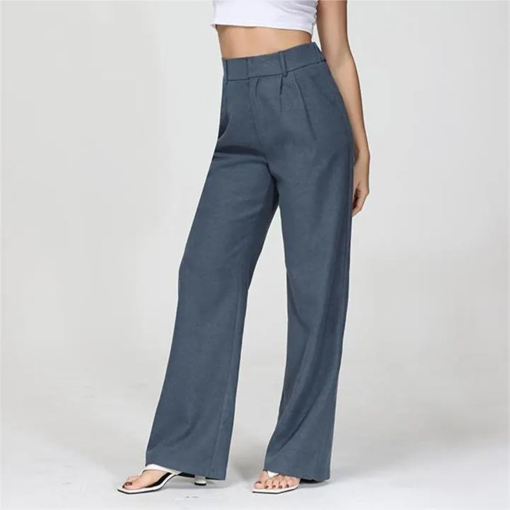 High Waist Tailored Wide Leg Pants-My Comfy Pant