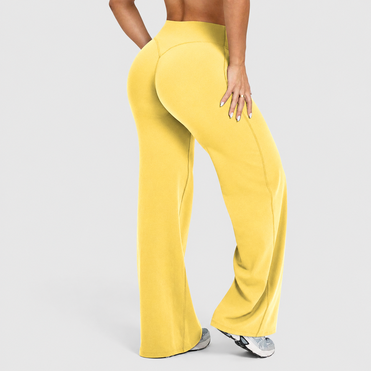 Casual Comfortable Wide Leg Knitted Sports Pant For Women