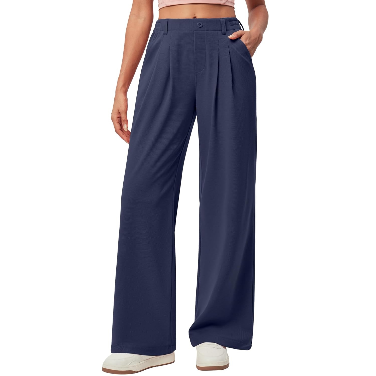 Stretchy Pull On Casual Pants For Women