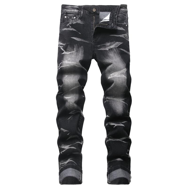 Casual Fashion Ripped Slim Fit Stretch Jeans For Men