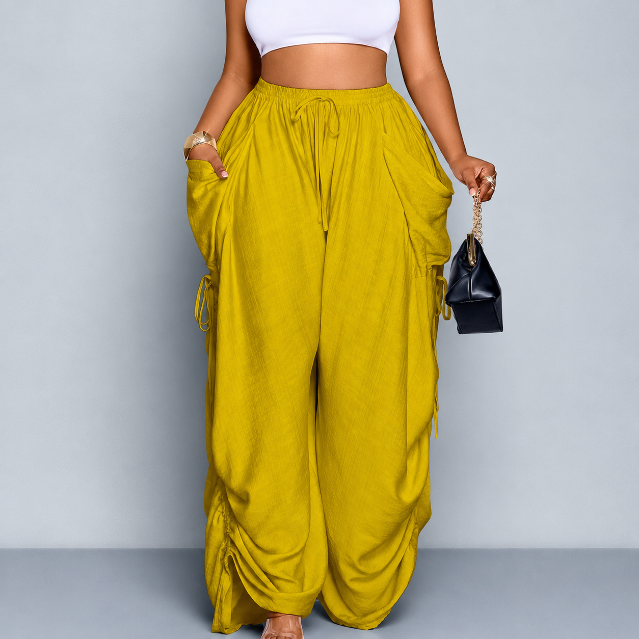 Casual Loose Fit Wide Pants For Women Everyday Wear