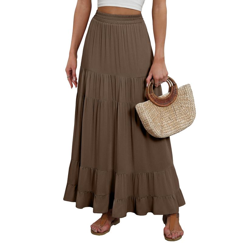 Casual Maxi Skirt For Summer Outfits For Women