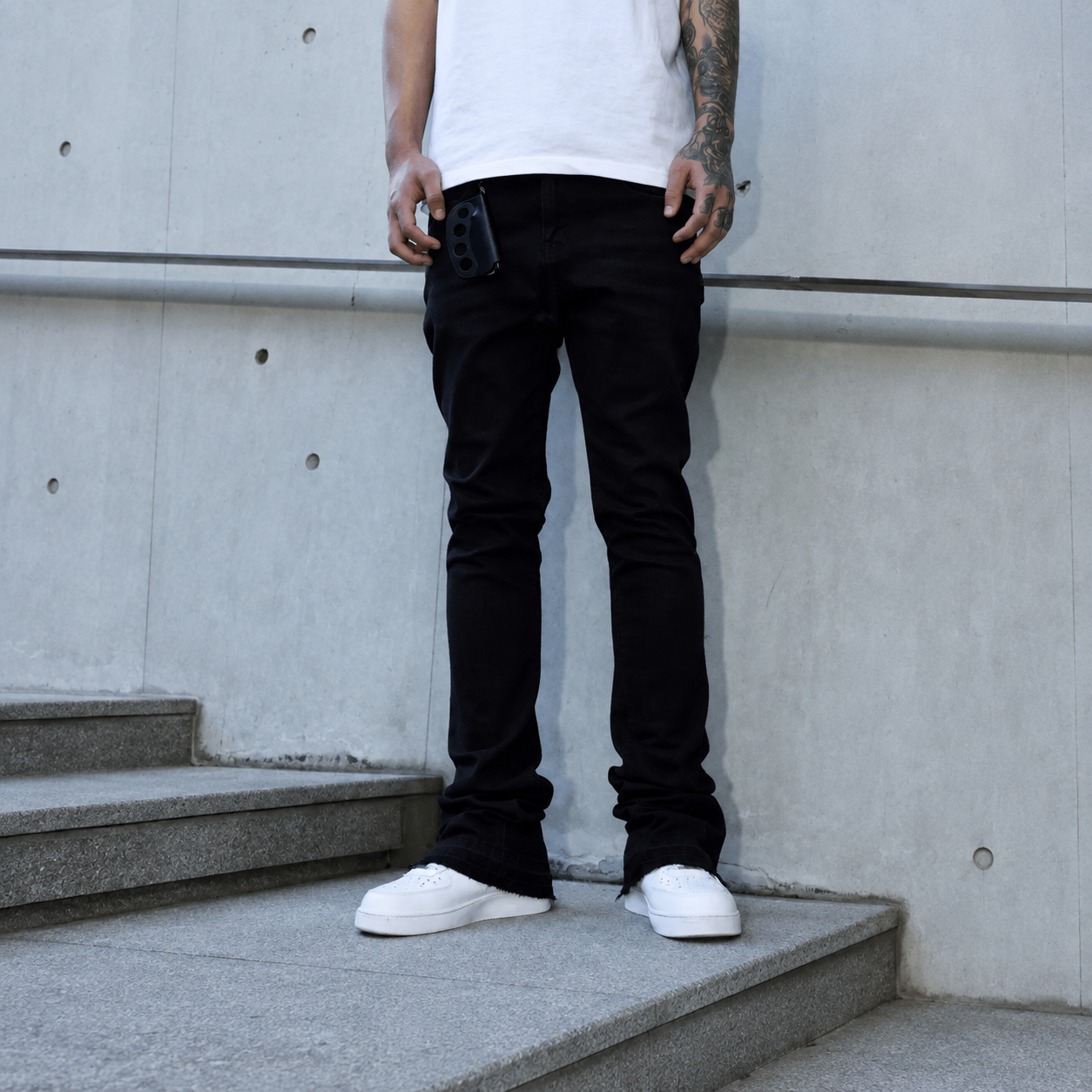 Casual Loose Retro Fashion Stretchy Streetwear Jeans For Men