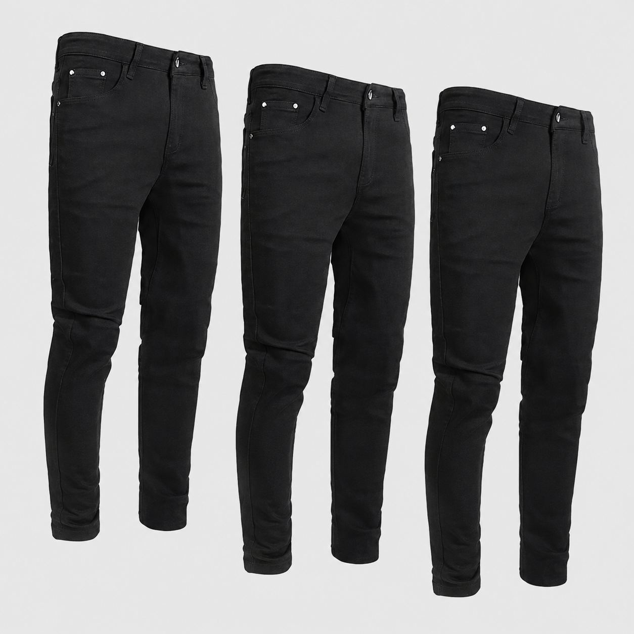 Pack Of 3 Slim Fit Ripped Fashion Jeans For Men