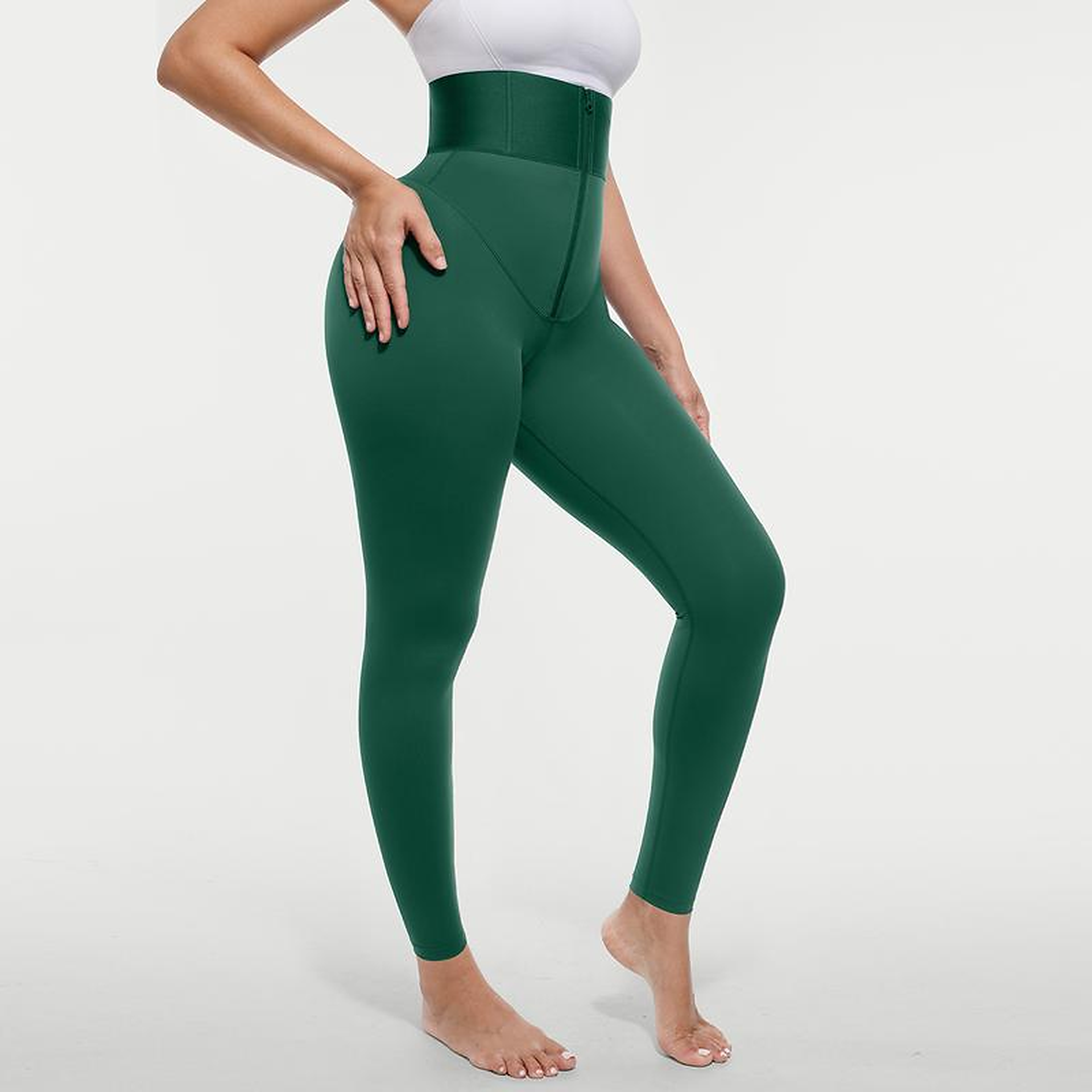 High Rise Compression Leggings with Supportive Fit for Women