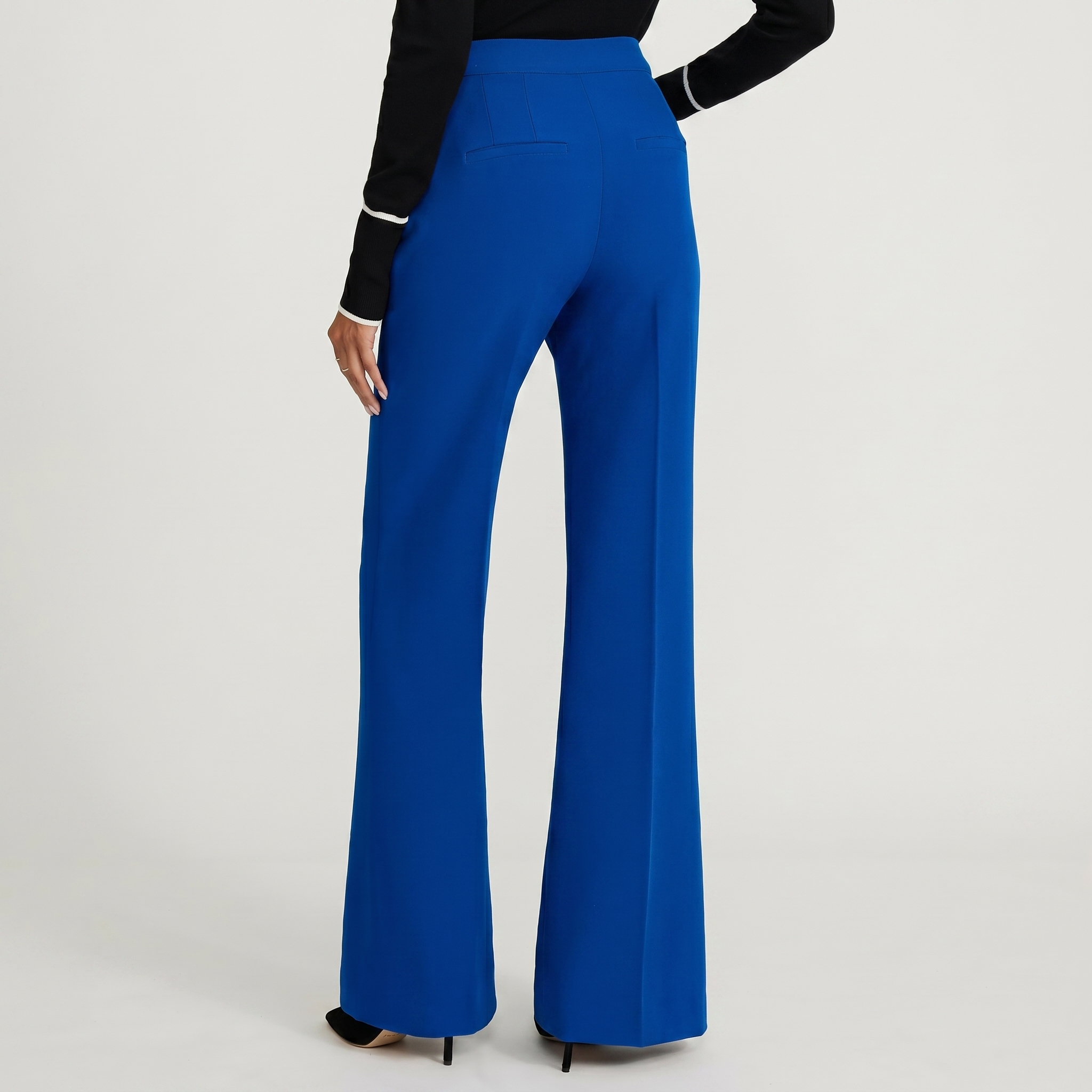 Editor Signature Stretch High Waisted Flare Trouser
