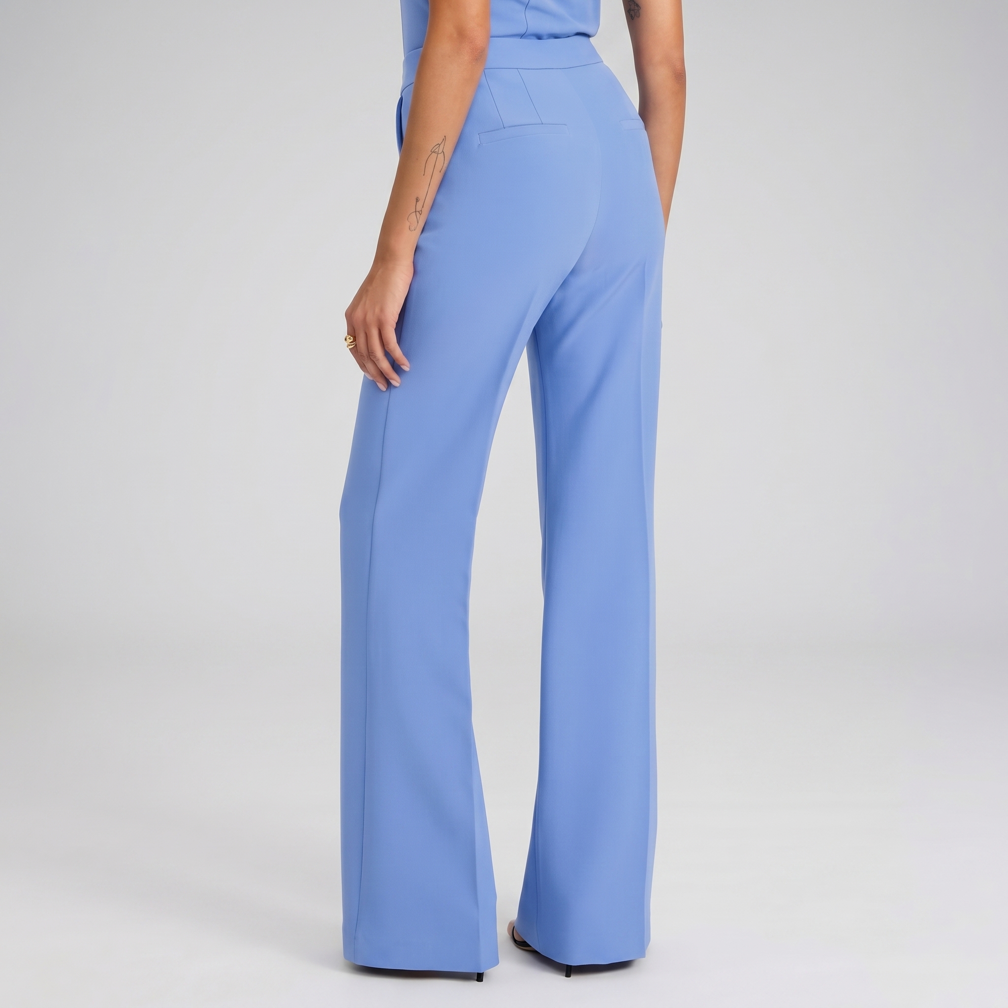 Editor Signature Stretch High Waisted Flare Trouser