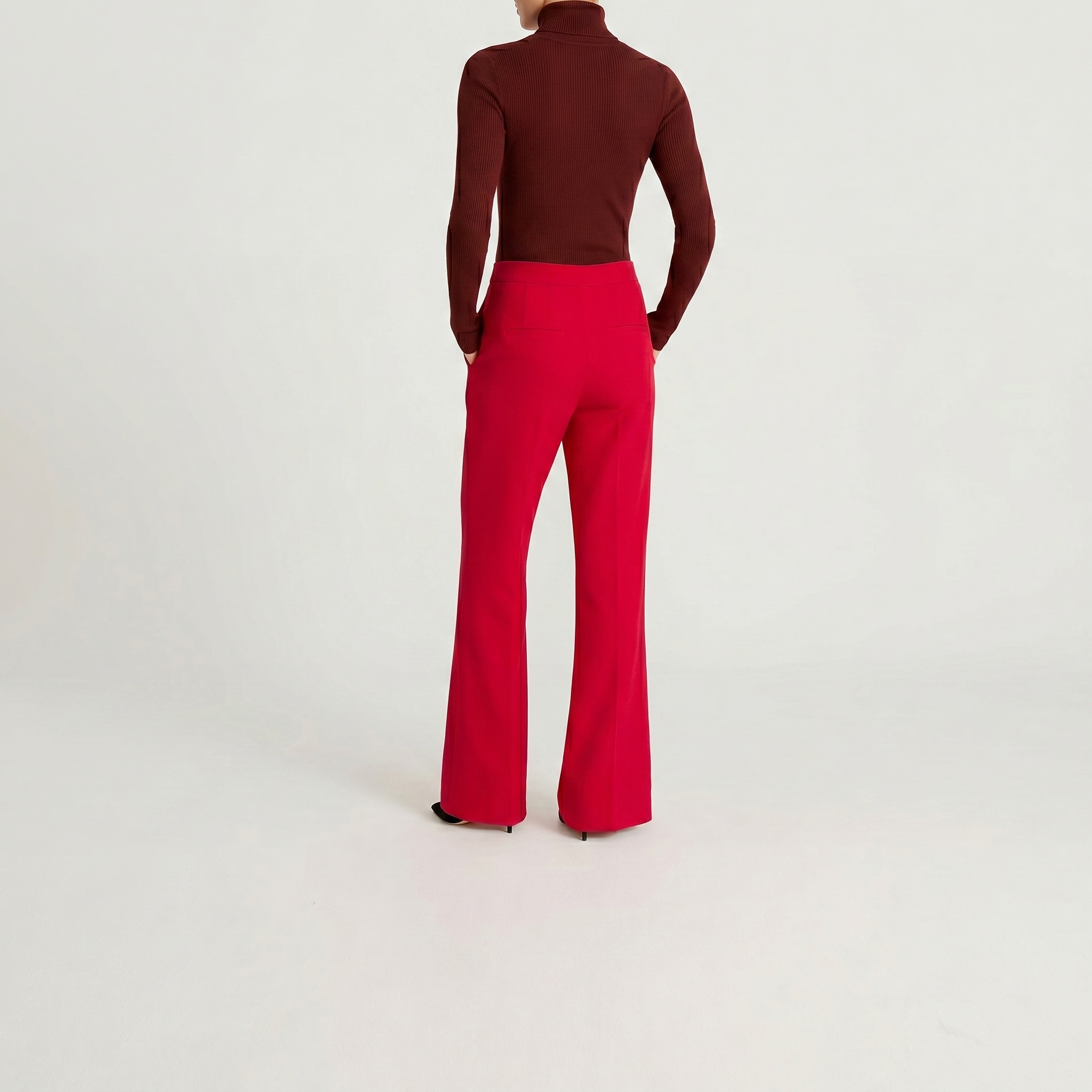 Editor Signature Stretch High Waisted Flare Trouser