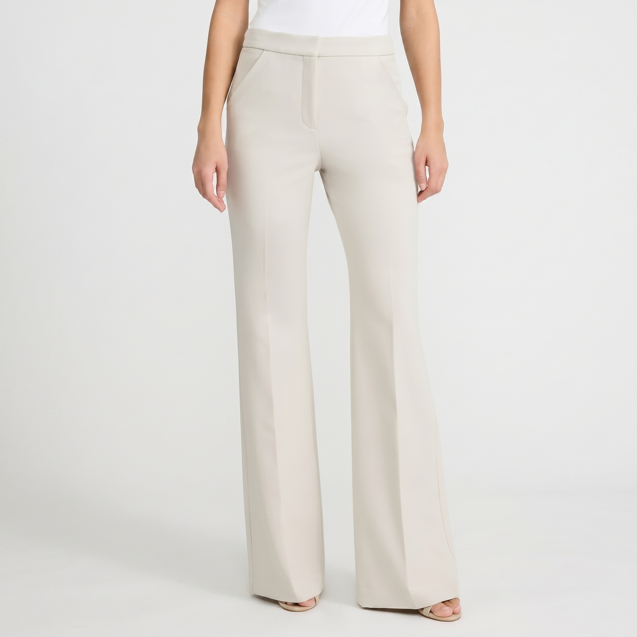 Editor Studio Stretch Twill High Waisted Flare Trouser