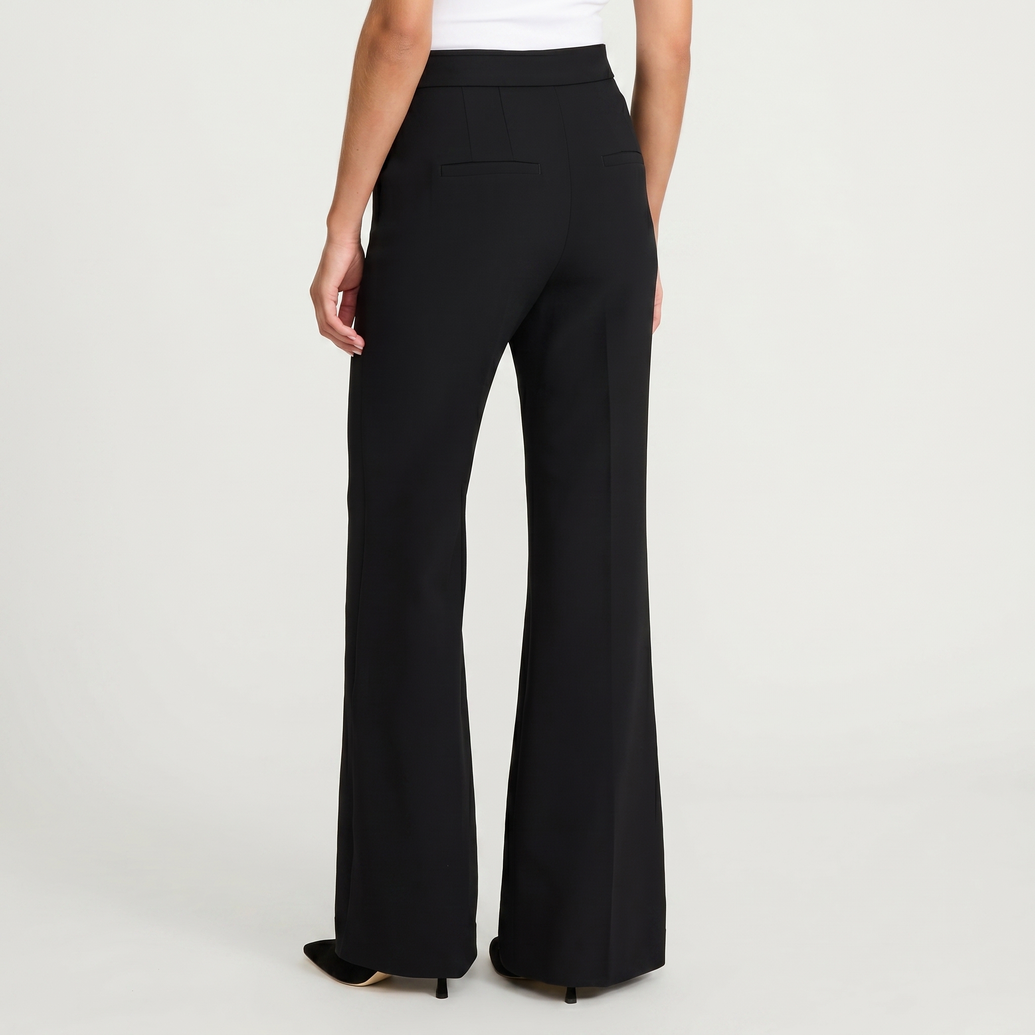 Editor Studio Stretch Twill High Waisted Flare Trouser