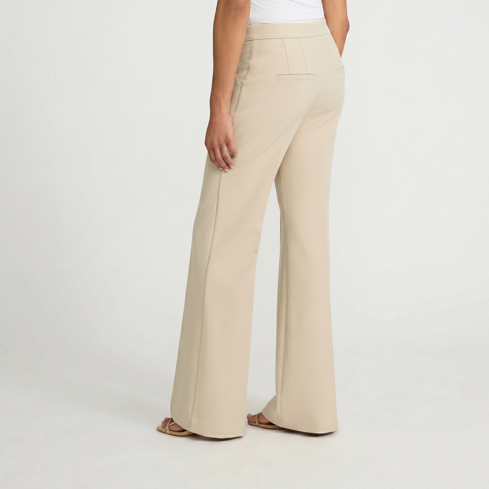 Editor Studio Stretch Twill High Waisted Flare Trouser