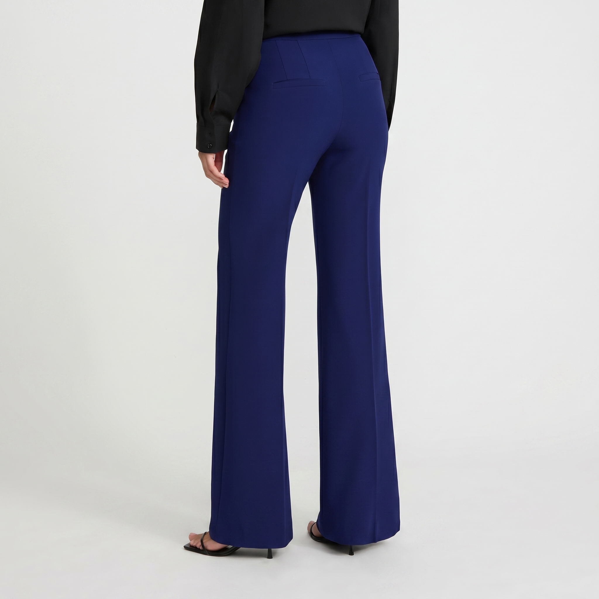 Editor Studio Stretch Twill High Waisted Flare Trouser