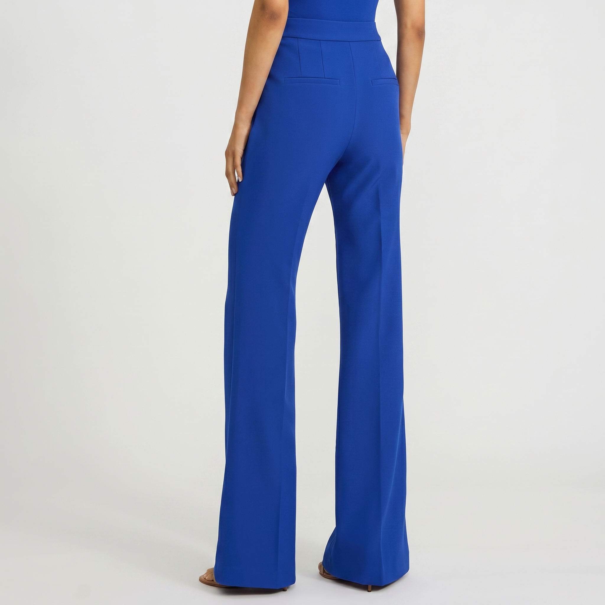 Editor Studio Stretch Twill High Waisted Flare Trouser