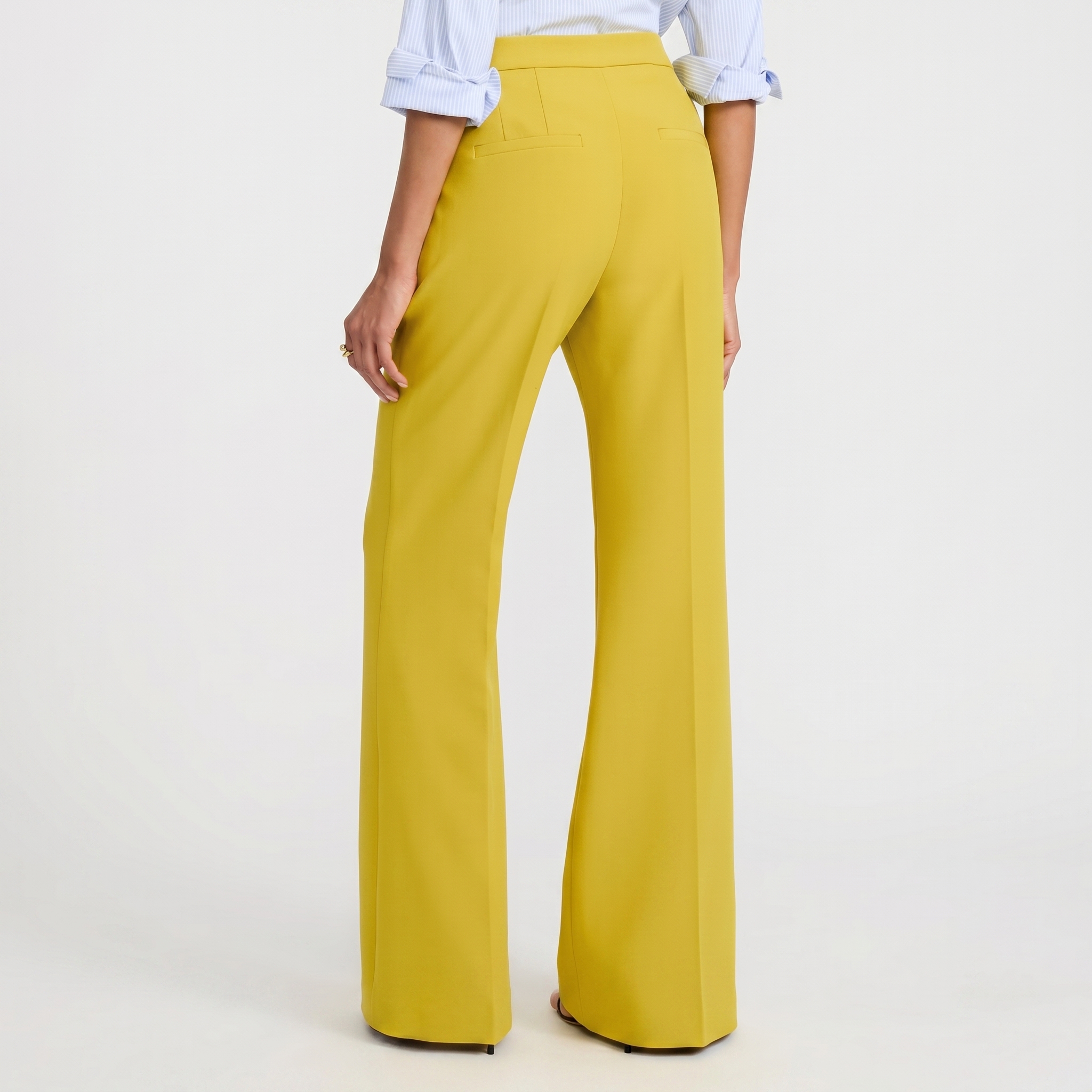 Editor Studio Stretch Twill High Waisted Flare Trouser