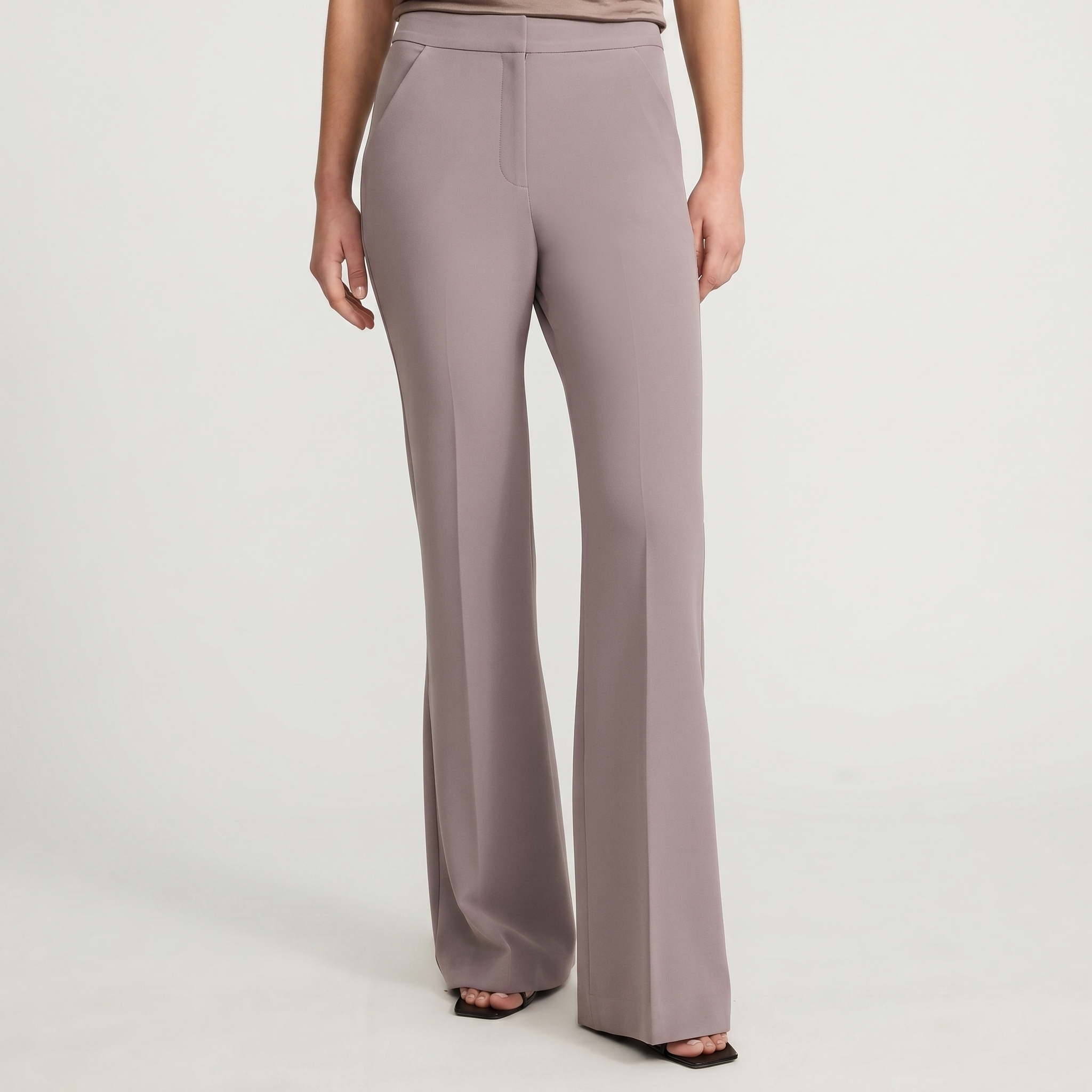 Editor Studio Stretch Twill High Waisted Flare Trouser