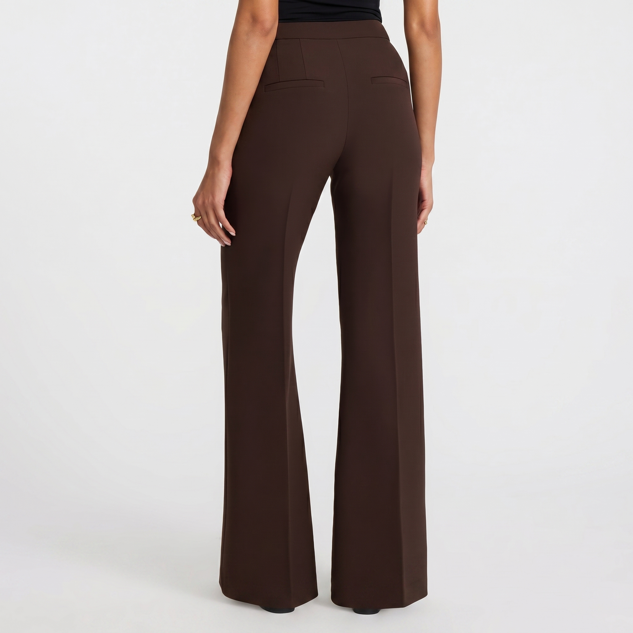 Editor Studio Stretch Twill High Waisted Flare Trouser