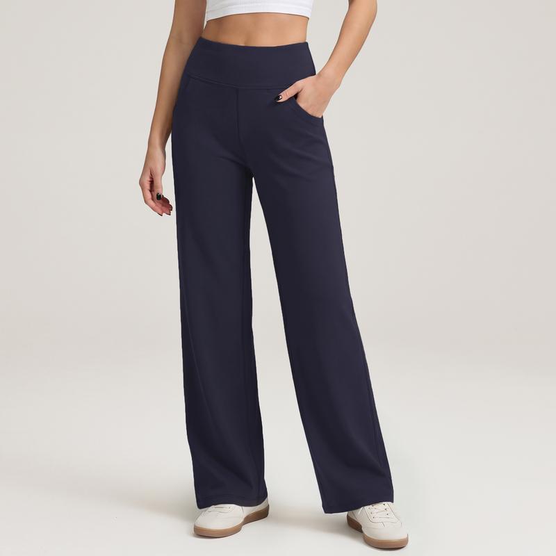 Casual Wide Yoga And Sports Trousers With Pockets For Women