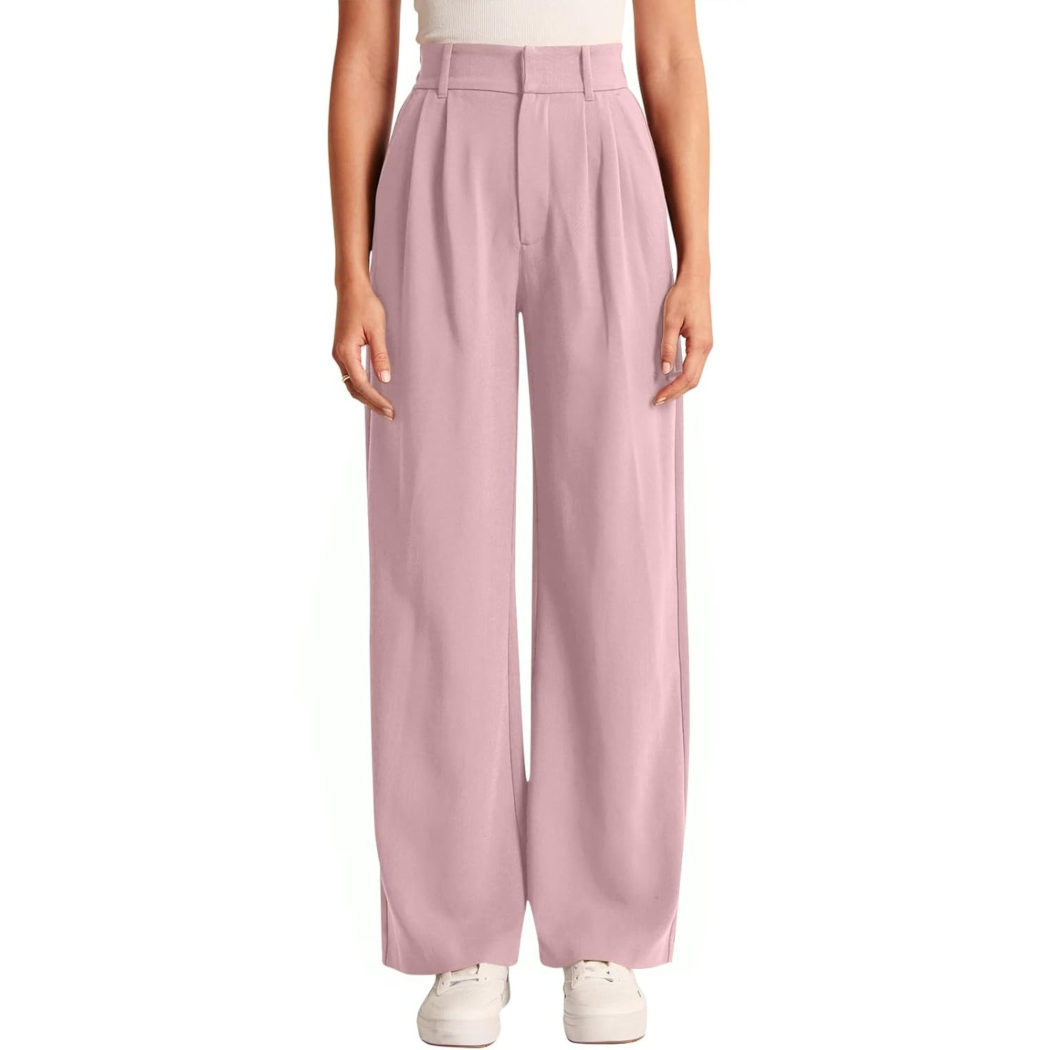 Solid Casual Pants With Pocket For Women