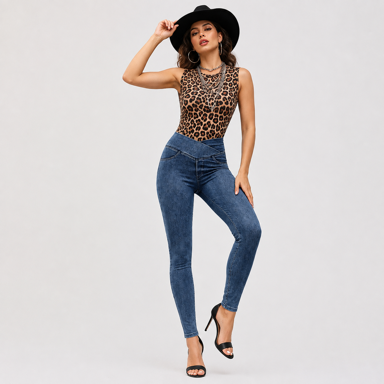 Summer Crossover Stretchy Streetwear Jeans For Women