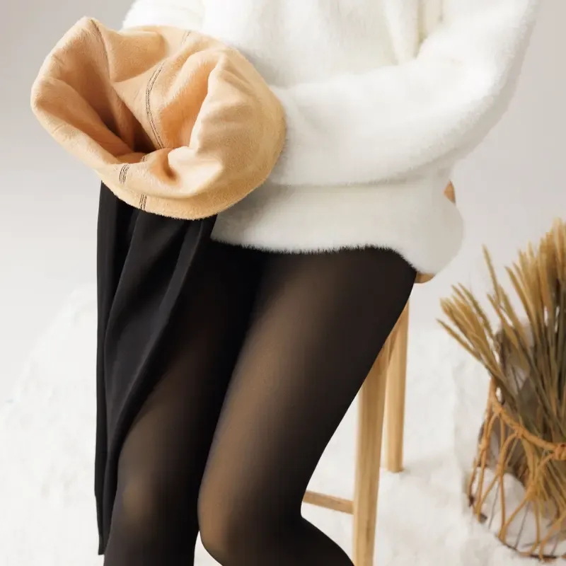 Tournesol Fleece Lined Tights One-Lined Seams