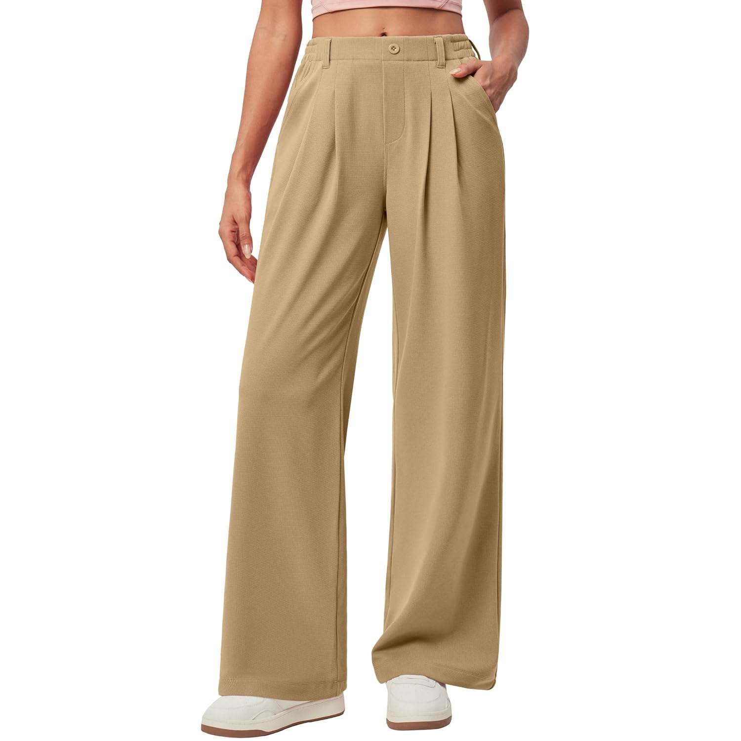 Stretchy Pull On Casual Pants For Women
