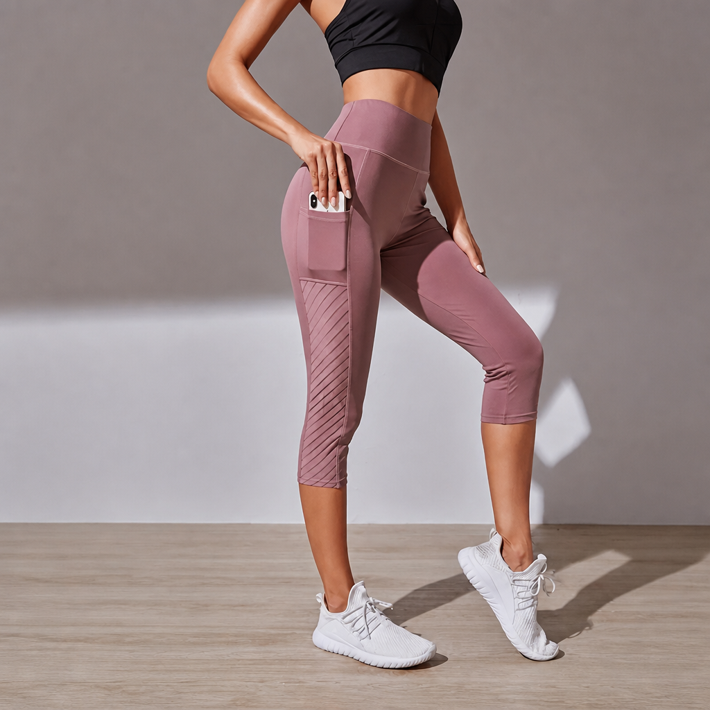 Casual Yoga Athletic Stitched Leggings For Women
