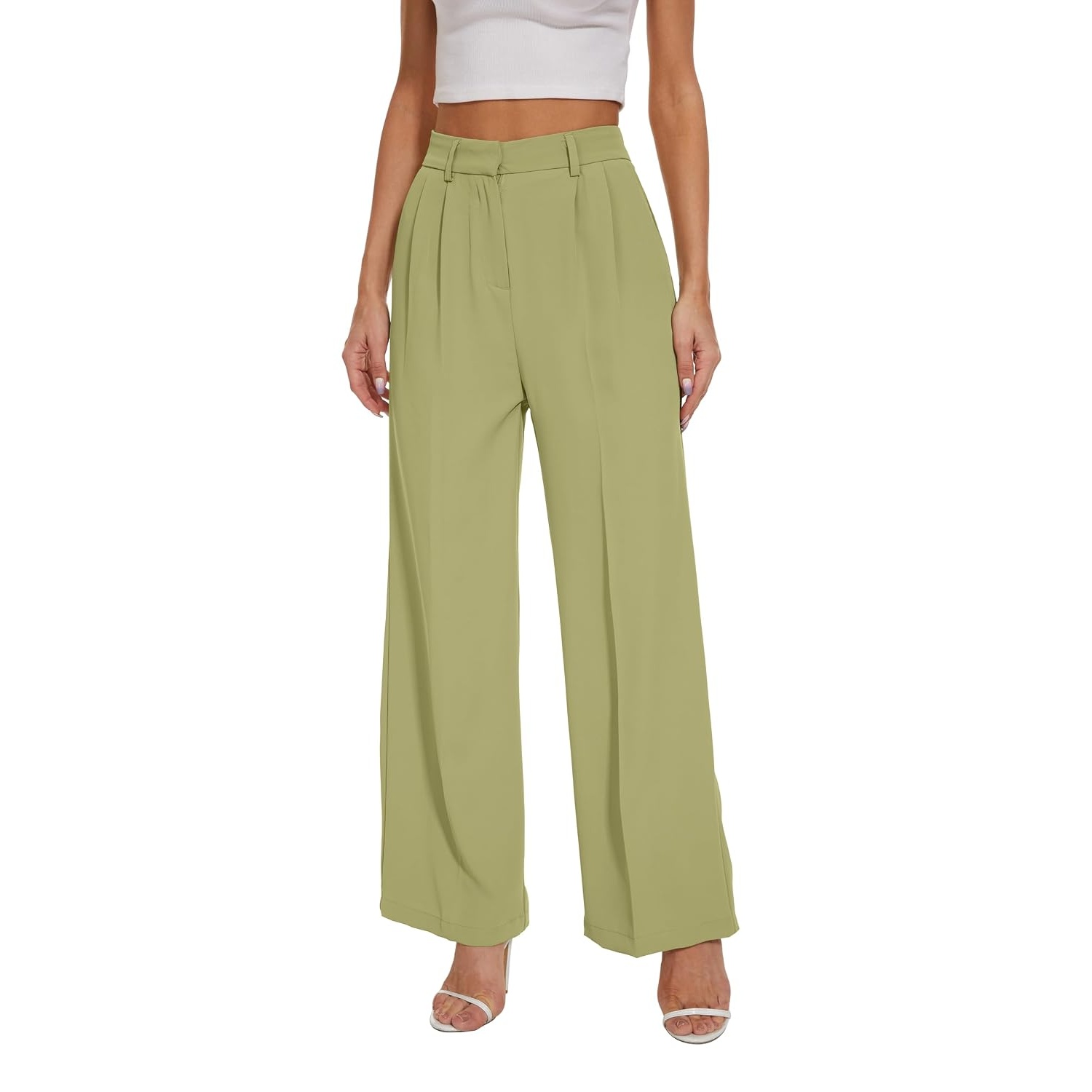Stretchy Loose Casual Pants With Elastic Waistband For Women